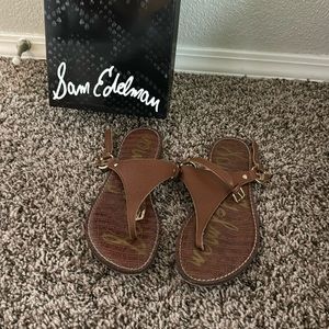 Sam Edelman flat brown sandals